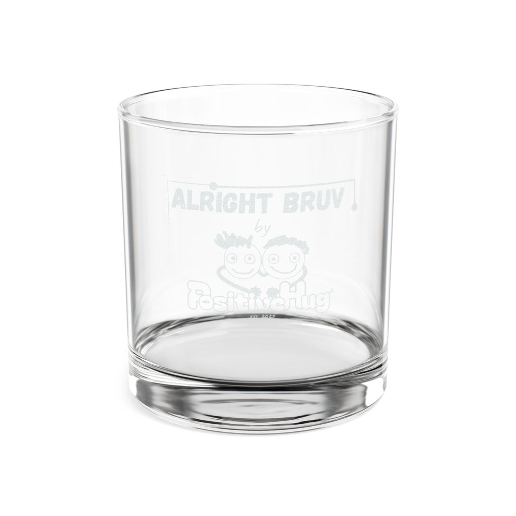 Engraved Whiskey Glass (10.5 oz) — 'Alright Bruv'