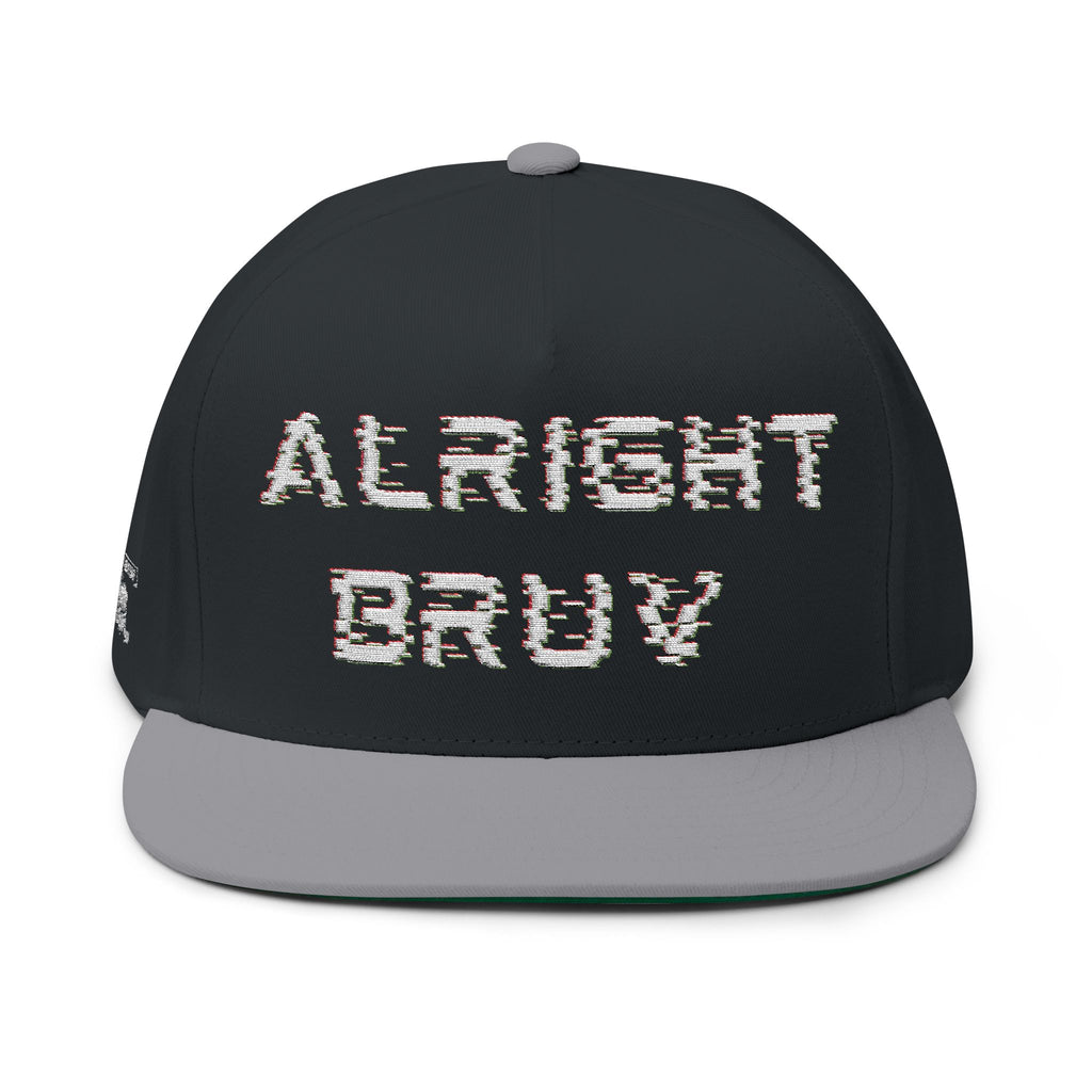 Flat Bill Cap — Embroidered "Alright Bruv"