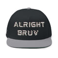 Flat Bill Cap — Embroidered "Alright Bruv"