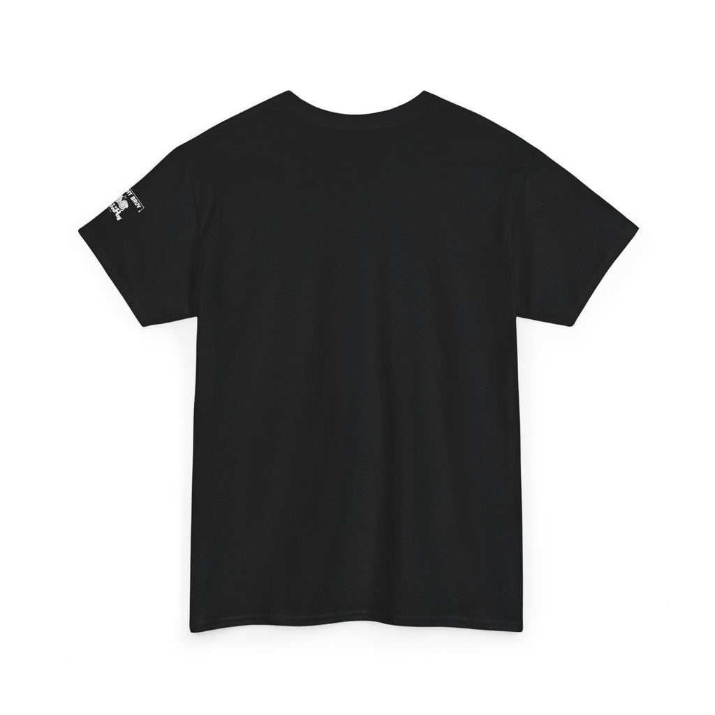 Alright Bruv Graphic Tee - Alright Bruv by PositiveHug logo on shoulder