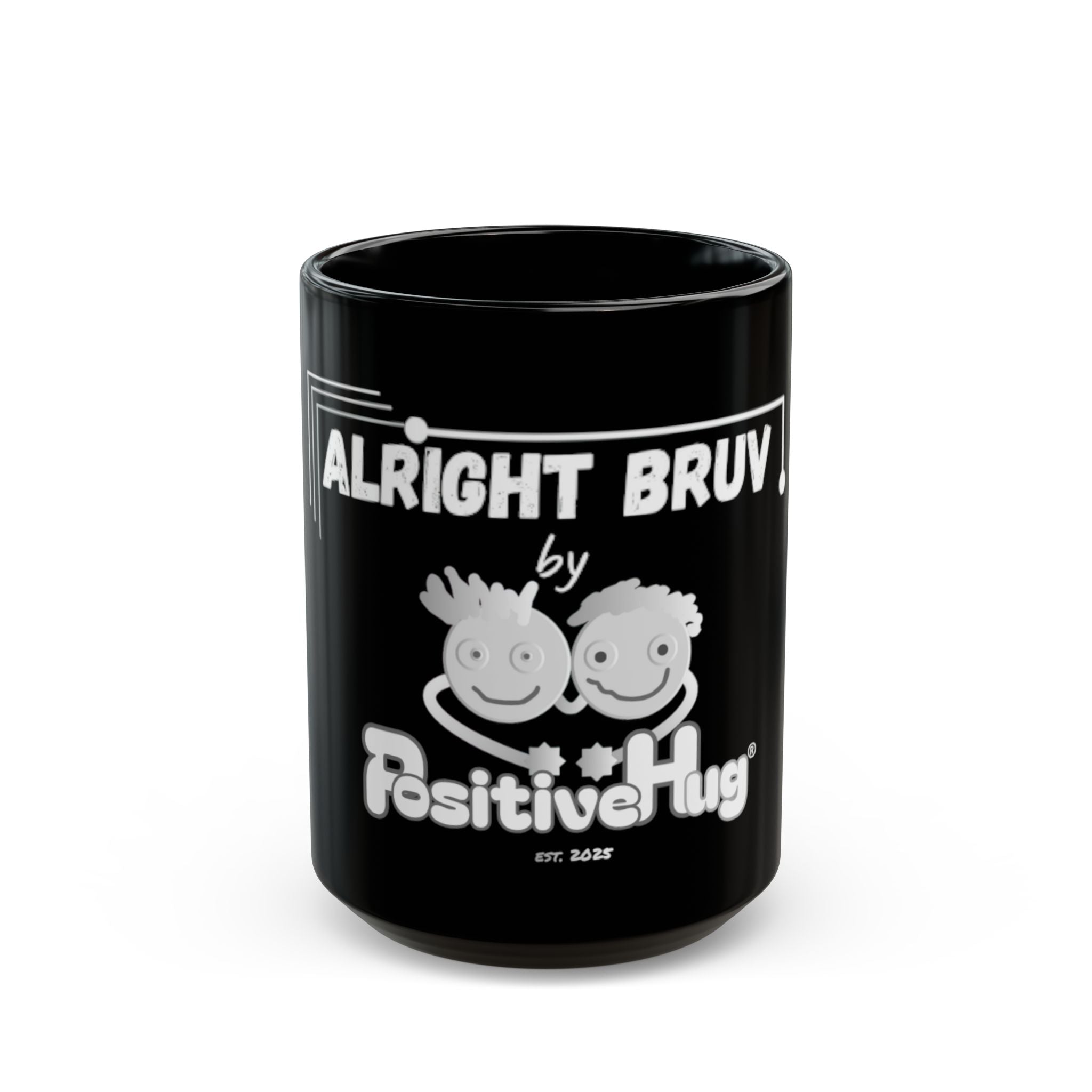 Alright Bruv Black Logo Mug — Ceramic Coffee Mug (11oz & 15oz)