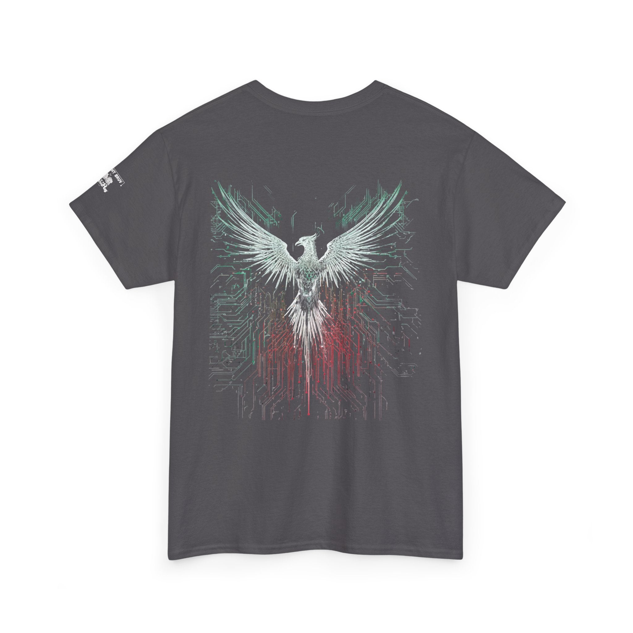 Rising Phoenix Back Print T-Shirt — Men's Graphic Tee