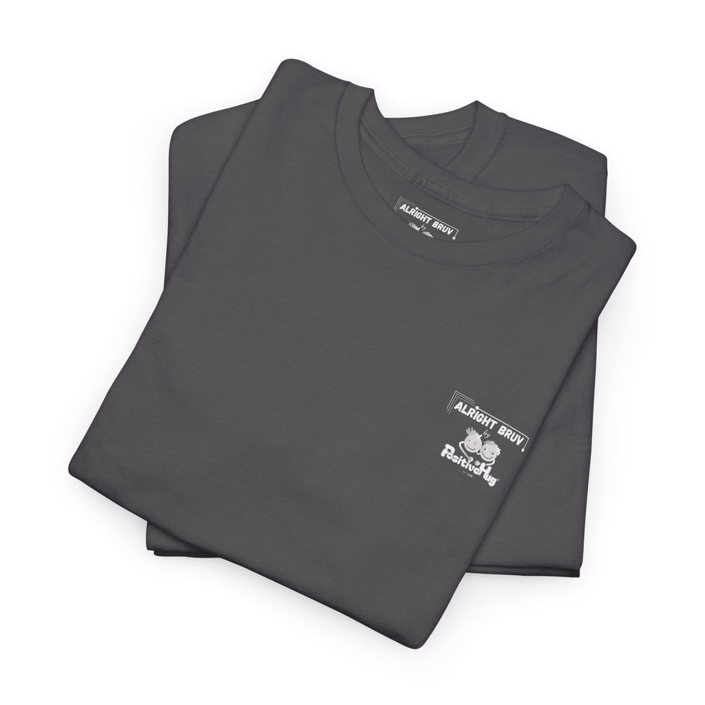 Simple Alright Bruv by PositiveHug logo tee