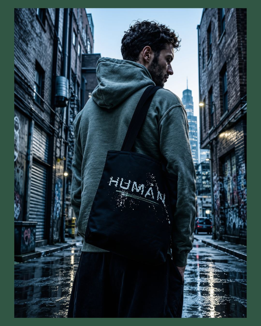 Human Tote Bag — Messy. Imperfect. Built to Last.